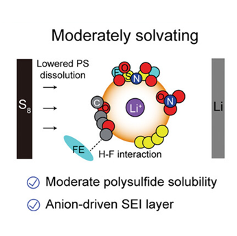 Moderately solvating electrolyte with fluorinated cosolvents for lean-electrolyte Li–S Batteries [Advanced Energy Materials, 15, 2403828 (2025)]